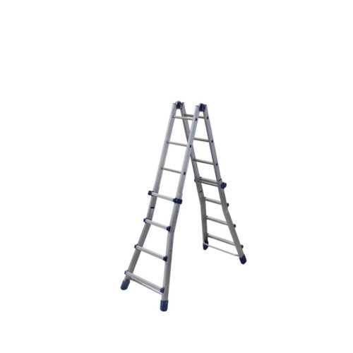 SCALA ALLUMINIO BRIKO BLU 4+4 ML.4,0
