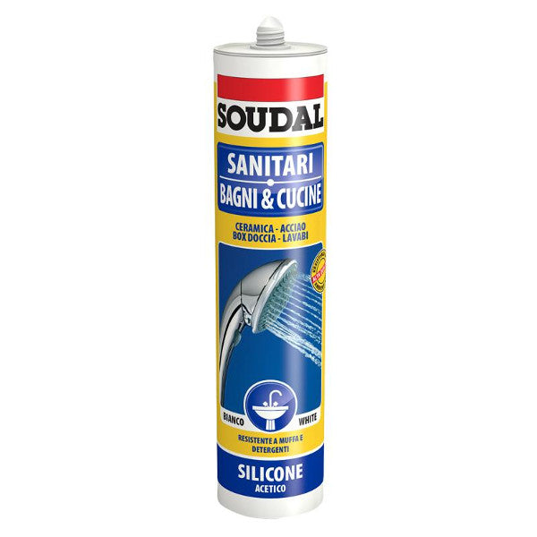 SILICONE ACETICO SANITARI ML.300 BIANCO ANTIMUFFA