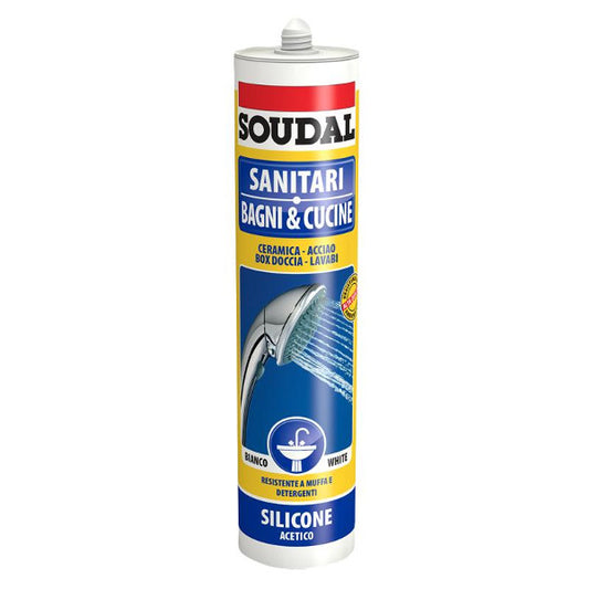 SILICONE ACETICO SANITARI ML.300 BIANCO ANTIMUFFA