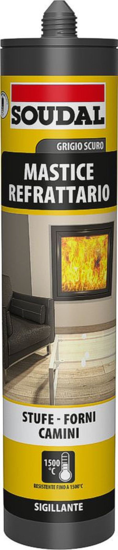 MASTICE REFRATTARIO CAMINETTI/STUFE ML.290 1500 GRADI